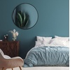 image:imageAmericanflat 24 Square Mirror  Hanging Mirrors with Durable Frame  Modern Mirror for Bathroom Bedroom Living Room  Mirrors for Wall Display and Home Decor  BlackBlack