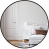 image:imageAmericanflat 24 Square Mirror  Hanging Mirrors with Durable Frame  Modern Mirror for Bathroom Bedroom Living Room  Mirrors for Wall Display and Home Decor  BlackBlack