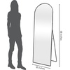 image:imageAmericanflat 24 Square Mirror  Hanging Mirrors with Durable Frame  Modern Mirror for Bathroom Bedroom Living Room  Mirrors for Wall Display and Home Decor  BlackBlack