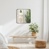 image:imageAmericanflat 24 Square Mirror  Hanging Mirrors with Durable Frame  Modern Mirror for Bathroom Bedroom Living Room  Mirrors for Wall Display and Home Decor  BlackBlack