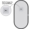 image:imageAmericanflat 24 Square Mirror  Hanging Mirrors with Durable Frame  Modern Mirror for Bathroom Bedroom Living Room  Mirrors for Wall Display and Home Decor  BlackBlack