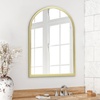 image:imageAmericanflat 24 Square Mirror  Hanging Mirrors with Durable Frame  Modern Mirror for Bathroom Bedroom Living Room  Mirrors for Wall Display and Home Decor  BlackGold