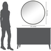 image:imageAmericanflat 24 Square Mirror  Hanging Mirrors with Durable Frame  Modern Mirror for Bathroom Bedroom Living Room  Mirrors for Wall Display and Home Decor  BlackBlack