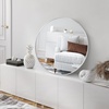 image:imageAmericanflat 24 Square Mirror  Hanging Mirrors with Durable Frame  Modern Mirror for Bathroom Bedroom Living Room  Mirrors for Wall Display and Home Decor  BlackSilver