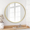 image:imageAmericanflat 24 Square Mirror  Hanging Mirrors with Durable Frame  Modern Mirror for Bathroom Bedroom Living Room  Mirrors for Wall Display and Home Decor  BlackGold