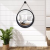 image:imageAmericanflat 24 Square Mirror  Hanging Mirrors with Durable Frame  Modern Mirror for Bathroom Bedroom Living Room  Mirrors for Wall Display and Home Decor  BlackBlack