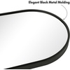 image:imageAmericanflat 24 Square Mirror  Hanging Mirrors with Durable Frame  Modern Mirror for Bathroom Bedroom Living Room  Mirrors for Wall Display and Home Decor  BlackBlack