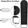 image:imageAmericanflat 24 Square Mirror  Hanging Mirrors with Durable Frame  Modern Mirror for Bathroom Bedroom Living Room  Mirrors for Wall Display and Home Decor  BlackBlack