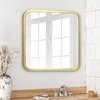 image:imageAmericanflat 24 Square Mirror  Hanging Mirrors with Durable Frame  Modern Mirror for Bathroom Bedroom Living Room  Mirrors for Wall Display and Home Decor  BlackGold