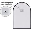 image:imageAmericanflat 24 Square Mirror  Hanging Mirrors with Durable Frame  Modern Mirror for Bathroom Bedroom Living Room  Mirrors for Wall Display and Home Decor  BlackBlack