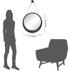 image:imageAmericanflat 24 Square Mirror  Hanging Mirrors with Durable Frame  Modern Mirror for Bathroom Bedroom Living Room  Mirrors for Wall Display and Home Decor  BlackBlack