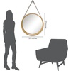 image:imageAmericanflat 24 Square Mirror  Hanging Mirrors with Durable Frame  Modern Mirror for Bathroom Bedroom Living Room  Mirrors for Wall Display and Home Decor  BlackNatural