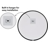 image:imageAmericanflat 24 Square Mirror  Hanging Mirrors with Durable Frame  Modern Mirror for Bathroom Bedroom Living Room  Mirrors for Wall Display and Home Decor  BlackBlack