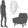 image:imageAmericanflat 24 Square Mirror  Hanging Mirrors with Durable Frame  Modern Mirror for Bathroom Bedroom Living Room  Mirrors for Wall Display and Home Decor  BlackGold