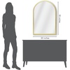 image:imageAmericanflat 24 Square Mirror  Hanging Mirrors with Durable Frame  Modern Mirror for Bathroom Bedroom Living Room  Mirrors for Wall Display and Home Decor  BlackGold