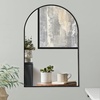 image:imageAmericanflat 24 Square Mirror  Hanging Mirrors with Durable Frame  Modern Mirror for Bathroom Bedroom Living Room  Mirrors for Wall Display and Home Decor  BlackBlack