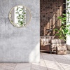 image:imageAmericanflat 24 Square Mirror  Hanging Mirrors with Durable Frame  Modern Mirror for Bathroom Bedroom Living Room  Mirrors for Wall Display and Home Decor  BlackDark Oak