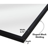 image:imageAmericanflat 24 Square Mirror  Hanging Mirrors with Durable Frame  Modern Mirror for Bathroom Bedroom Living Room  Mirrors for Wall Display and Home Decor  BlackBlack