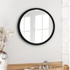 image:imageAmericanflat 24 Square Mirror  Hanging Mirrors with Durable Frame  Modern Mirror for Bathroom Bedroom Living Room  Mirrors for Wall Display and Home Decor  BlackBlack