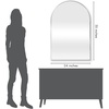 image:imageAmericanflat 24 Square Mirror  Hanging Mirrors with Durable Frame  Modern Mirror for Bathroom Bedroom Living Room  Mirrors for Wall Display and Home Decor  BlackSilver