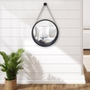 image:imageAmericanflat 24 Square Mirror  Hanging Mirrors with Durable Frame  Modern Mirror for Bathroom Bedroom Living Room  Mirrors for Wall Display and Home Decor  BlackBlack