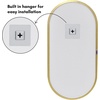 image:imageAmericanflat 24 Square Mirror  Hanging Mirrors with Durable Frame  Modern Mirror for Bathroom Bedroom Living Room  Mirrors for Wall Display and Home Decor  BlackGold