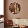 image:imageAmericanflat 24 Square Mirror  Hanging Mirrors with Durable Frame  Modern Mirror for Bathroom Bedroom Living Room  Mirrors for Wall Display and Home Decor  BlackBlack
