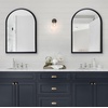 image:imageAmericanflat 24 Square Mirror  Hanging Mirrors with Durable Frame  Modern Mirror for Bathroom Bedroom Living Room  Mirrors for Wall Display and Home Decor  BlackBlack