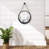 image:imageAmericanflat 24 Square Mirror  Hanging Mirrors with Durable Frame  Modern Mirror for Bathroom Bedroom Living Room  Mirrors for Wall Display and Home Decor  BlackBlack