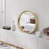 image:imageAmericanflat 24 Square Mirror  Hanging Mirrors with Durable Frame  Modern Mirror for Bathroom Bedroom Living Room  Mirrors for Wall Display and Home Decor  BlackGold