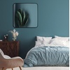 image:imageAmericanflat 24 Square Mirror  Hanging Mirrors with Durable Frame  Modern Mirror for Bathroom Bedroom Living Room  Mirrors for Wall Display and Home Decor  BlackBlack