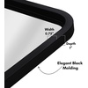image:imageAmericanflat 24 Square Mirror  Hanging Mirrors with Durable Frame  Modern Mirror for Bathroom Bedroom Living Room  Mirrors for Wall Display and Home Decor  BlackBlack