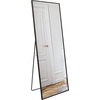 image:imageAmericanflat 24 Square Mirror  Hanging Mirrors with Durable Frame  Modern Mirror for Bathroom Bedroom Living Room  Mirrors for Wall Display and Home Decor  BlackBlack