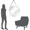 image:imageAmericanflat 24 Square Mirror  Hanging Mirrors with Durable Frame  Modern Mirror for Bathroom Bedroom Living Room  Mirrors for Wall Display and Home Decor  BlackWhite