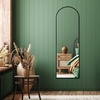 image:imageAmericanflat 24 Square Mirror  Hanging Mirrors with Durable Frame  Modern Mirror for Bathroom Bedroom Living Room  Mirrors for Wall Display and Home Decor  BlackBlack