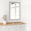 image:imageAmericanflat 24 Square Mirror  Hanging Mirrors with Durable Frame  Modern Mirror for Bathroom Bedroom Living Room  Mirrors for Wall Display and Home Decor  BlackGrey
