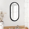 image:imageAmericanflat 24 Square Mirror  Hanging Mirrors with Durable Frame  Modern Mirror for Bathroom Bedroom Living Room  Mirrors for Wall Display and Home Decor  BlackBlack