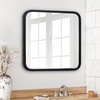image:imageAmericanflat 24 Square Mirror  Hanging Mirrors with Durable Frame  Modern Mirror for Bathroom Bedroom Living Room  Mirrors for Wall Display and Home Decor  BlackBlack