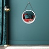 image:imageAmericanflat 24 Square Mirror  Hanging Mirrors with Durable Frame  Modern Mirror for Bathroom Bedroom Living Room  Mirrors for Wall Display and Home Decor  BlackWhite