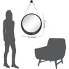 image:imageAmericanflat 24 Square Mirror  Hanging Mirrors with Durable Frame  Modern Mirror for Bathroom Bedroom Living Room  Mirrors for Wall Display and Home Decor  BlackBlack