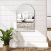 image:imageAmericanflat 24 Square Mirror  Hanging Mirrors with Durable Frame  Modern Mirror for Bathroom Bedroom Living Room  Mirrors for Wall Display and Home Decor  BlackSilver