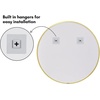 image:imageAmericanflat 24 Square Mirror  Hanging Mirrors with Durable Frame  Modern Mirror for Bathroom Bedroom Living Room  Mirrors for Wall Display and Home Decor  BlackGold