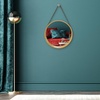 image:imageAmericanflat 24 Square Mirror  Hanging Mirrors with Durable Frame  Modern Mirror for Bathroom Bedroom Living Room  Mirrors for Wall Display and Home Decor  BlackNatural
