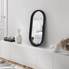 image:imageAmericanflat 24 Square Mirror  Hanging Mirrors with Durable Frame  Modern Mirror for Bathroom Bedroom Living Room  Mirrors for Wall Display and Home Decor  BlackBlack