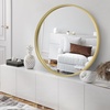 image:imageAmericanflat 24 Square Mirror  Hanging Mirrors with Durable Frame  Modern Mirror for Bathroom Bedroom Living Room  Mirrors for Wall Display and Home Decor  BlackGold