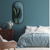 image:imageAmericanflat 24 Square Mirror  Hanging Mirrors with Durable Frame  Modern Mirror for Bathroom Bedroom Living Room  Mirrors for Wall Display and Home Decor  BlackBlack