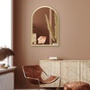 image:imageAmericanflat 24 Square Mirror  Hanging Mirrors with Durable Frame  Modern Mirror for Bathroom Bedroom Living Room  Mirrors for Wall Display and Home Decor  BlackGold