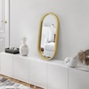 image:imageAmericanflat 24 Square Mirror  Hanging Mirrors with Durable Frame  Modern Mirror for Bathroom Bedroom Living Room  Mirrors for Wall Display and Home Decor  BlackGold