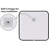 image:imageAmericanflat 24 Square Mirror  Hanging Mirrors with Durable Frame  Modern Mirror for Bathroom Bedroom Living Room  Mirrors for Wall Display and Home Decor  BlackBlack