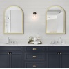 image:imageAmericanflat 24 Square Mirror  Hanging Mirrors with Durable Frame  Modern Mirror for Bathroom Bedroom Living Room  Mirrors for Wall Display and Home Decor  BlackGold